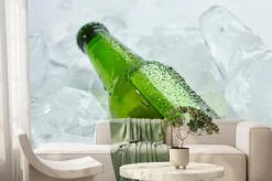 Fototapeta: Butelka piwa w lodzie