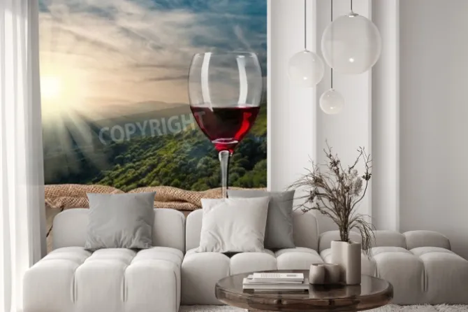 Fototapeta: Butelka wina, wino, butelka.