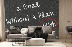 Fototapeta: Cel bez planu jest tylko słowem chęć na czarnym tle