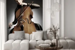 Fototapeta: Cello player wiolonczelista odtwarzanie