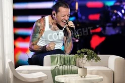 Fototapeta: Chester bennington z linkin park w czasie koncertu