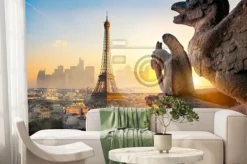 Fototapeta: Chimera and eiffel tower