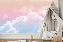 Fototapeta: Chmury na niebie w pastelowych barwach