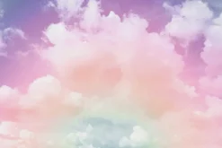 Fototapeta: Chmury na tęczowym niebie