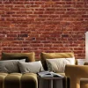 Fototapeta: Ściana z czerwonej cegły