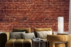 Fototapeta: Ściana z czerwonej cegły
