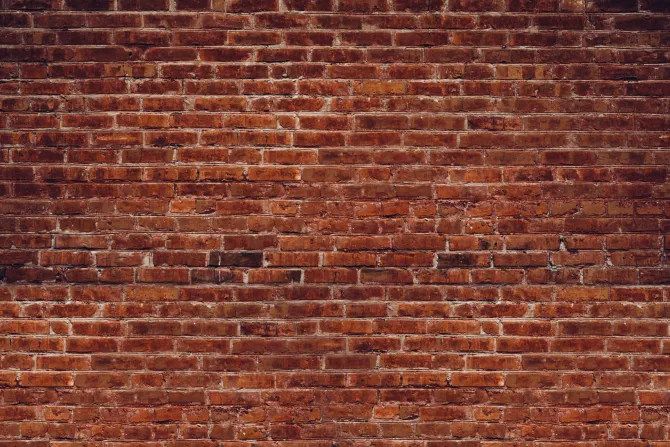 Fototapeta: Ściana z czerwonej cegły