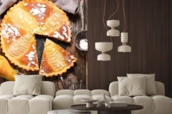 Fototapeta: Ciasto gruszkowe z migdałami