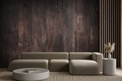 Fototapeta: Ciemne brązowe panele drewno