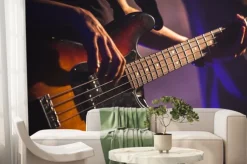 Fototapeta: Close-up zdjęcie basisty
