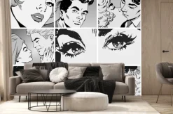 Fototapeta: Coleccion de ilustraciones, parejas de enamorados