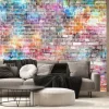 Fototapeta: Colorful grunge art wall illustration, background