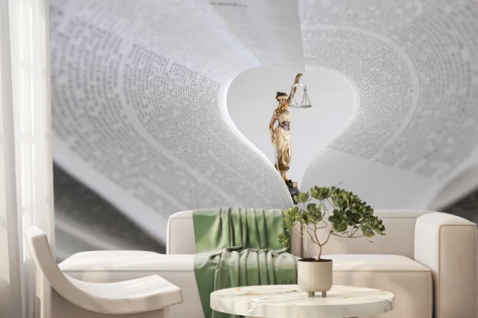 Fototapeta: Concept love of justice .