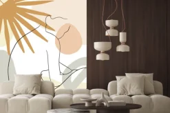 Fototapeta: Continuous line, drawing of woman face, fashion concept, woman