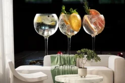 Fototapeta: Copas de gin and tonic con limon, pomelo y naranja