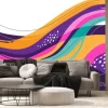 Fototapeta: Creative background wind and leaf with colorful for mural, print,