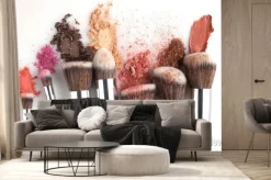 Fototapeta: Creative concept beauty fashion photo of cosmetic product make