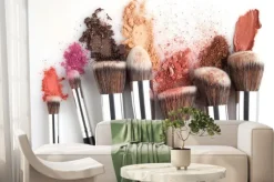 Fototapeta: Creative concept beauty fashion photo of cosmetic product make