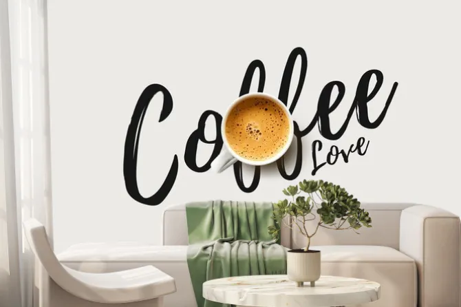 Fototapeta: Cup of coffee on white background