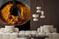 Fototapeta: Curry na powierzchni drewnianych