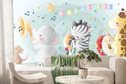 Fototapeta: Cute safari animals parade 2