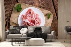 Fototapeta: Część surowego bacon