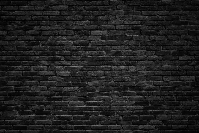 Fototapeta: Czarna imitacja muru z cegły
