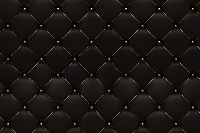 Fototapeta: Czarna pikowana tekstura ze złotem