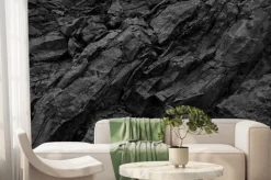 Fototapeta: Czarna skała z efektem 3d