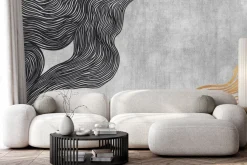 Fototapeta: Czarne i złote linie minimalizm