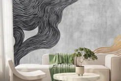 Fototapeta: Czarne i złote linie minimalizm