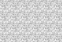 Fototapeta: Czarne litery alfabetu na białym tle