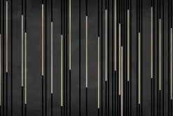 Fototapeta: Czarne paski ze złotym zdobieniem