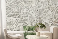 Fototapeta: Czarno białe strony magazynu retro styl