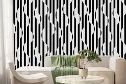 Fototapeta: Czarno-białe paski wzór zebry