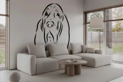 Fototapeta: Czarno-biały rysunek psa