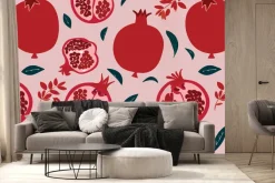 Fototapeta: Czerwone owoce soczystego granatu