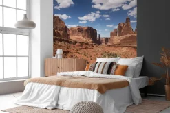 Fototapeta: Czerwone skaliste góry na pustyni