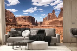 Fototapeta: Czerwone skaliste góry na pustyni