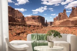 Fototapeta: Czerwone skaliste góry na pustyni