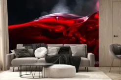 Fototapeta: Czerwonego wina na czarnym tle