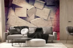 Fototapeta: 3d geometryczne ściany