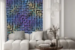 Fototapeta: 3d illustraction - streszczenie kraty