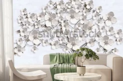 Fototapeta: 3d illustration of flower background-3d wallpaper