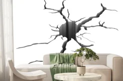 Fototapeta: 3d illustration of big hole earth ground crack