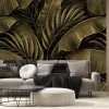 Fototapeta: 3d tropikalne liście bananowca i palmy