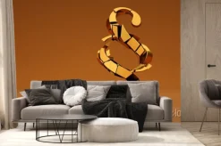 Fototapeta: 3d ust gold zerbrochener