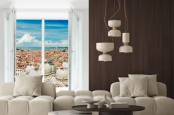 Fototapeta: Dachy florencji widział przez okno