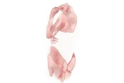 Fototapeta: Delikatna malowana kobieca sylwetka