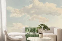 Fototapeta: Delikatne chmury na błękitnym niebie